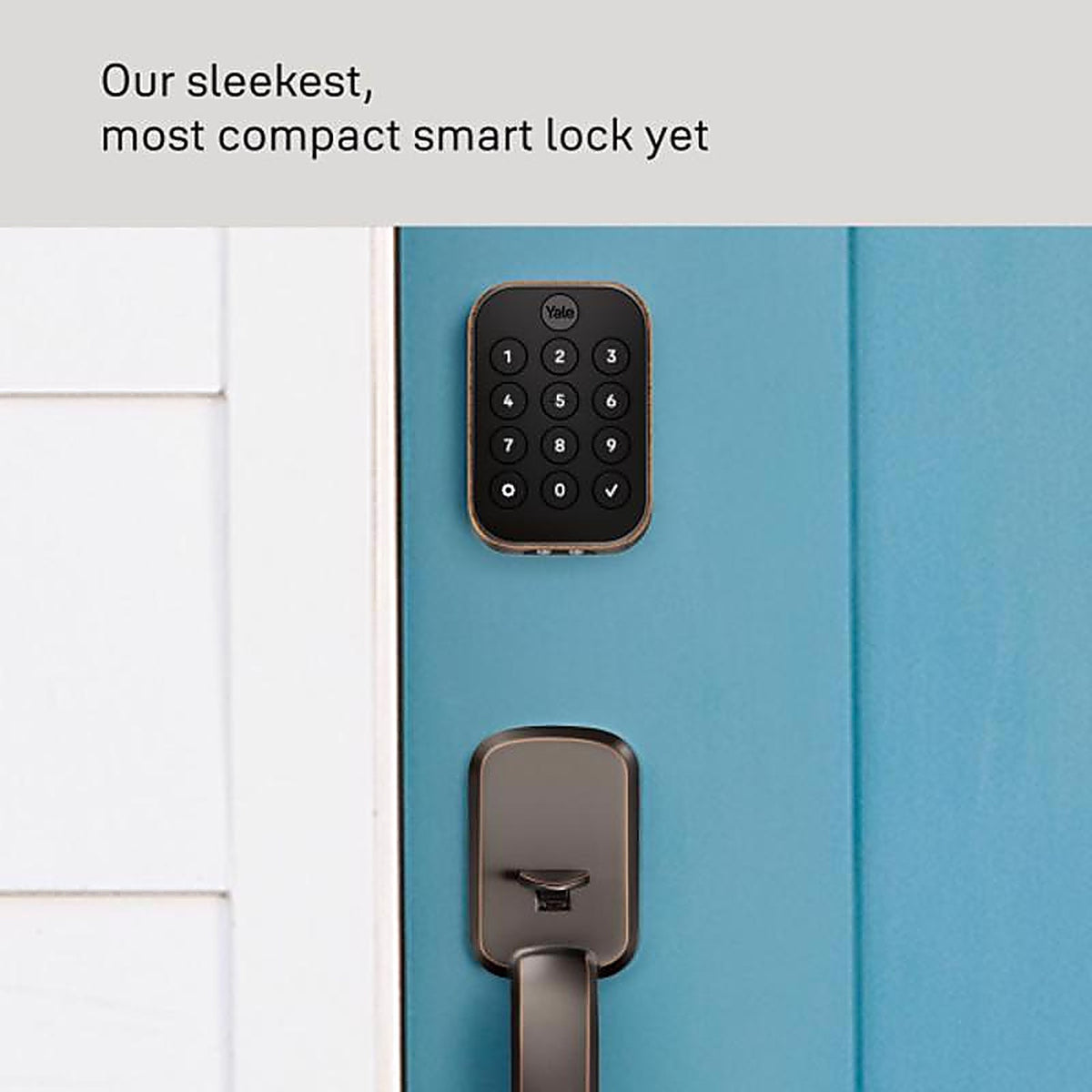 Yale - YRD430-BLE-619 - Assure Lock 2 Satin Nickel Metal Bluetooth Keypad Entry Smart Lock