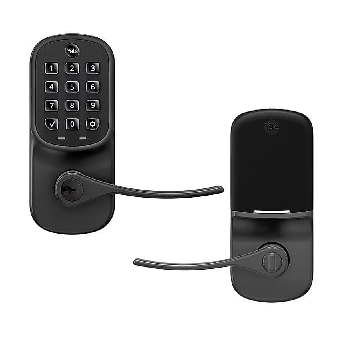 Yale - YRL216-NR-BSP - Assure Matte Black Metal Touchscreen Lever