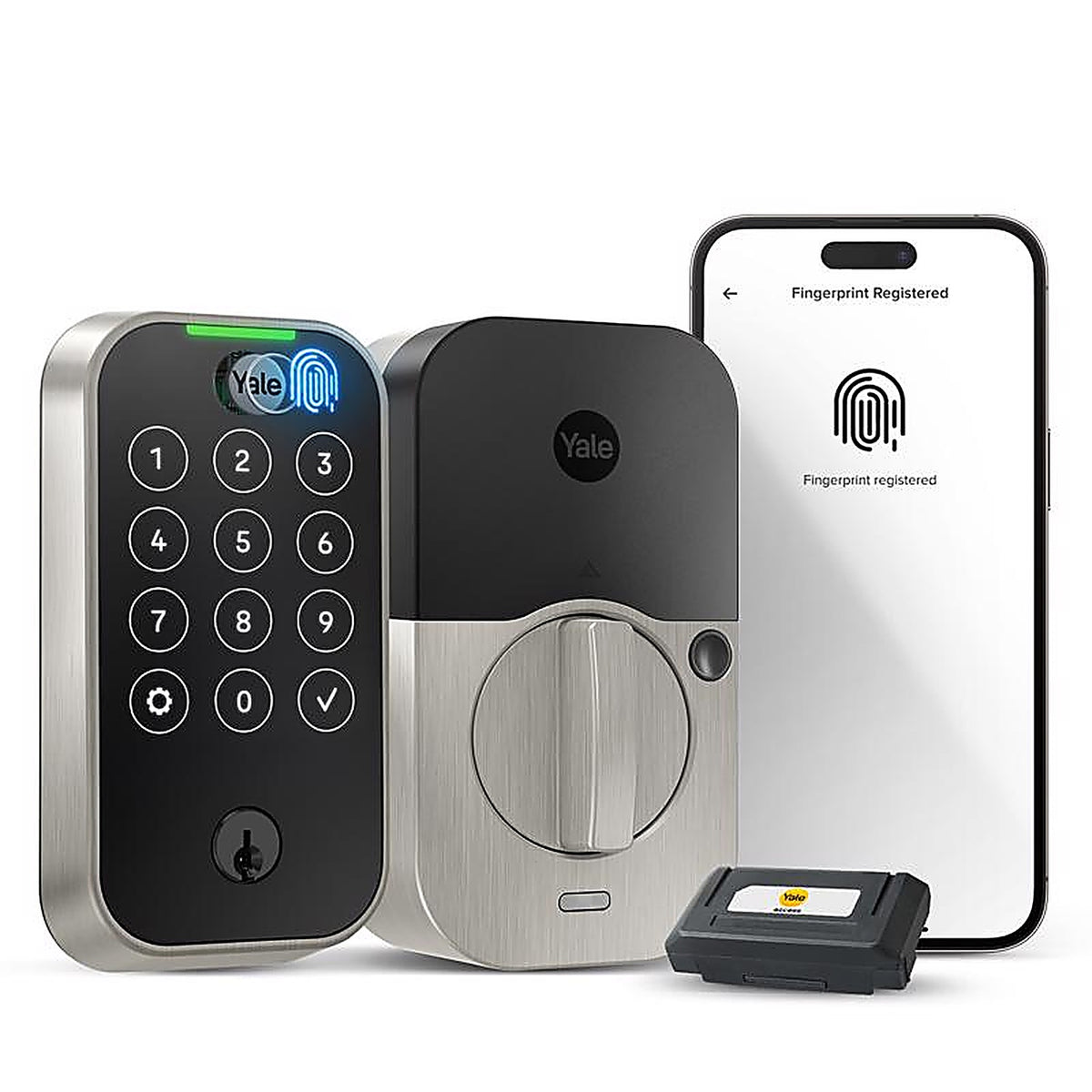 Yale - YRD420F-WF1-619 - Assure Lock 2 Satin Nickel Metal Wi-Fi Keypad Smart Lock