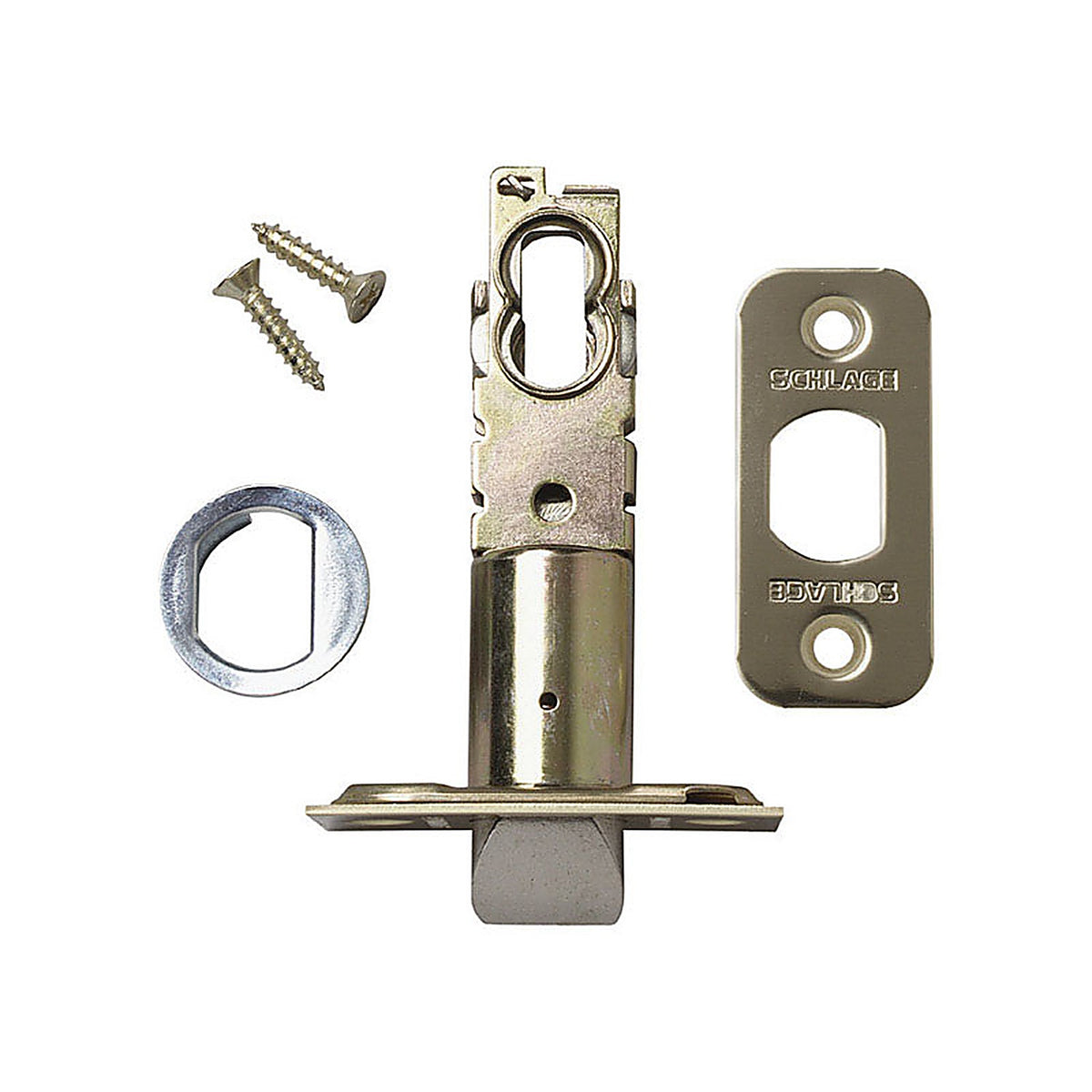 Schlage 40-250-605 Bright Brass Steel Spring Latch 1 pk
