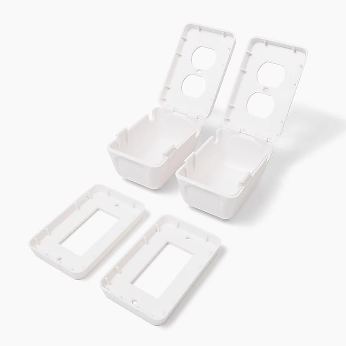 Regalo - 6101 W - White Plastic Outlet Cover 2 Pack