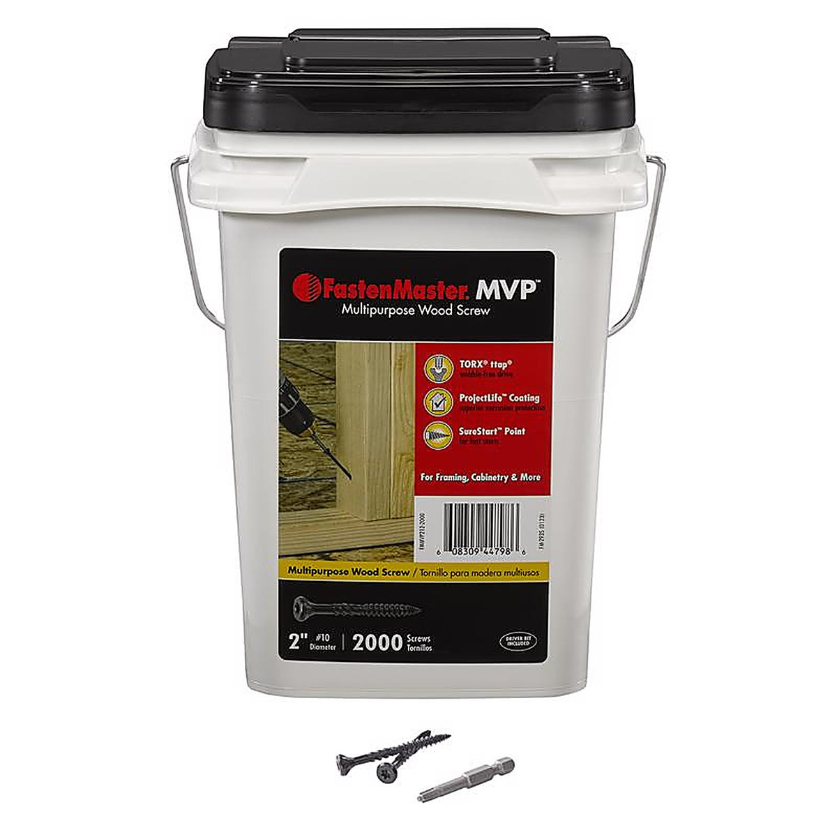 FastenMaster MVP - FMMVP002-2000 - 2 In. L Torx Ttap Self-Tapping Wood Screws 2000 Pack