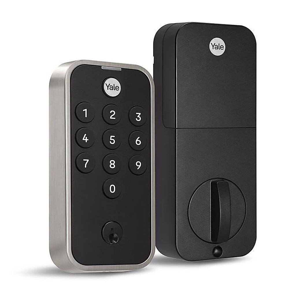 Yale - YED210NR-619 - Code Satin Nickel Bi-Metal Electronic Touch Pad Deadbolt