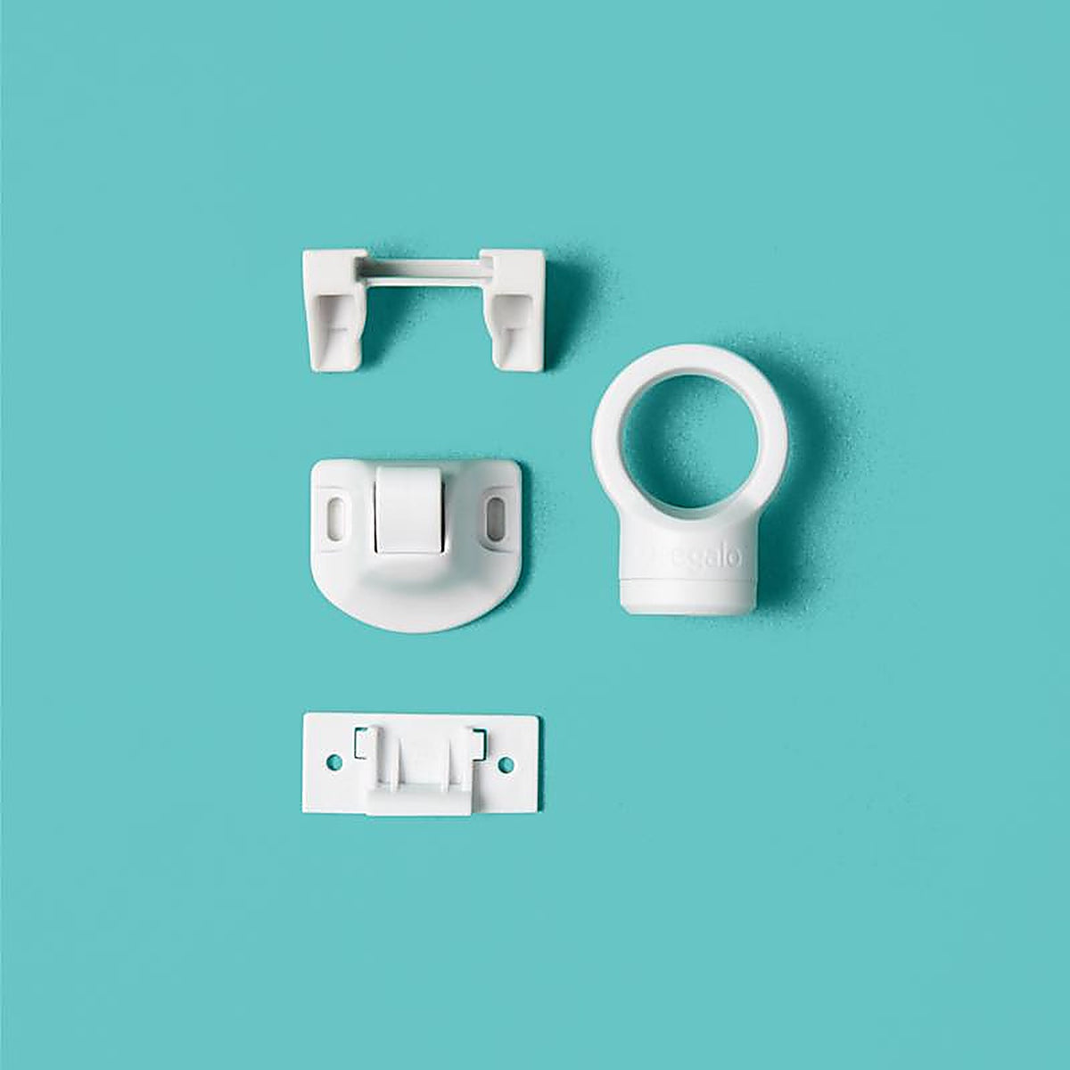 Regalo - 6133 W - White Plastic Magnetic Cabinet Locks 4 Pack