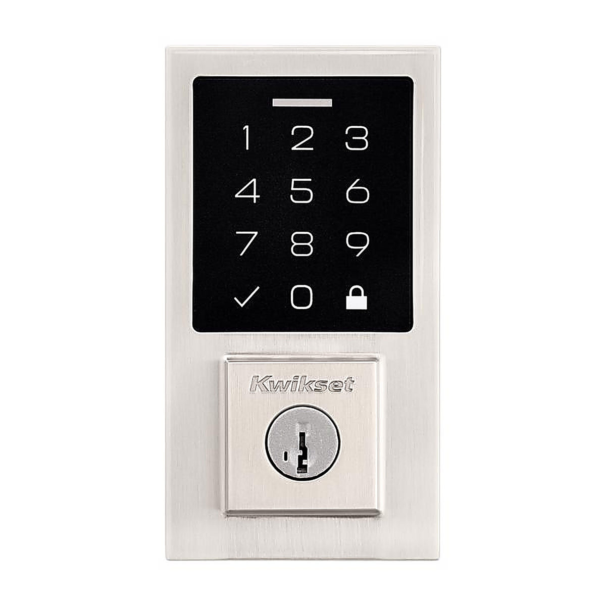 Kwikset - 992700-004 - 270 Smartcode Satin Nickel Metal Electronic Touch Pad Deadbolt