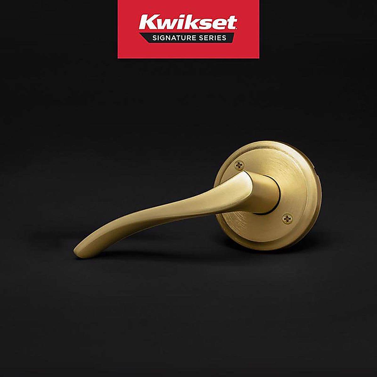 Kwikset - 97881-028 - Sedona Transitional Satin Brass Half-Dummy Lever Left Handed
