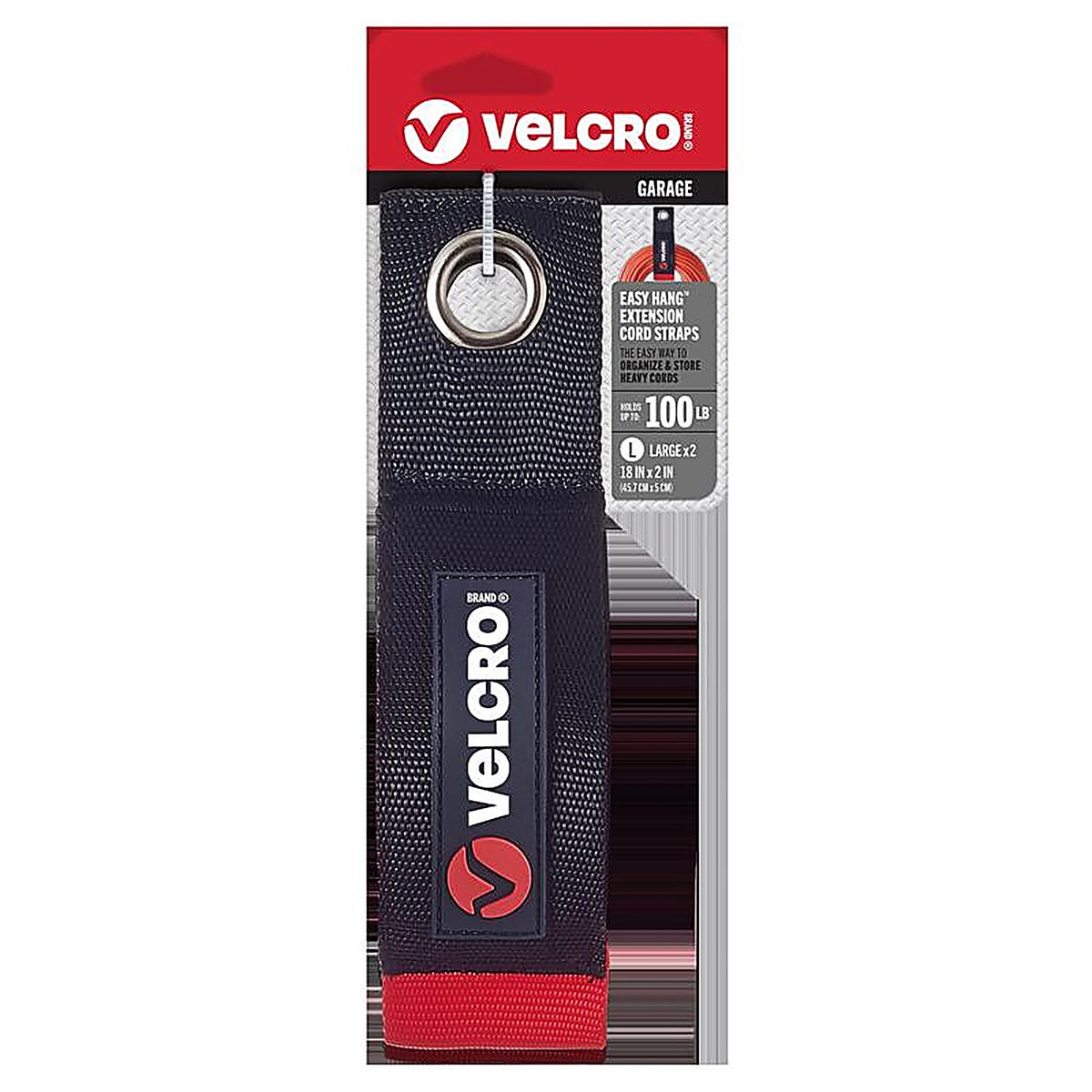 Velcro Brand - VEL-30749-USA - Easy Hang Large Nylon Strap 18 In. L 2 Pack