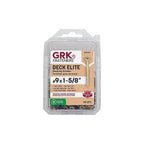 GRK Fasteners - 39159 - Deck Elite No. 9 In. X 1-5/8 In. L Gold Star Bugle Head Deck Screws 1 Pack