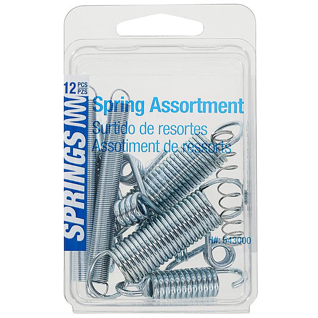 Hillman - 543000 - 4.6 In. L X 0.5 In. D Extension and Compression Assortment Spring 10 Pack