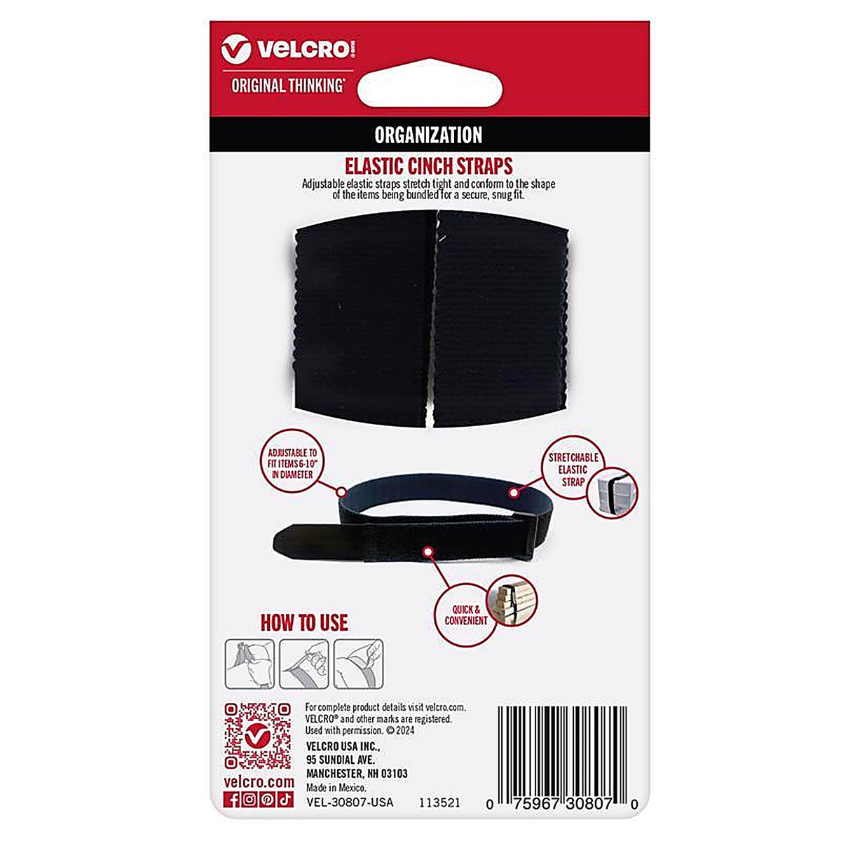 Velcro Brand - VEL-30807-USA - Large Nylon Bundling Straps 30 In. L 2 Pack