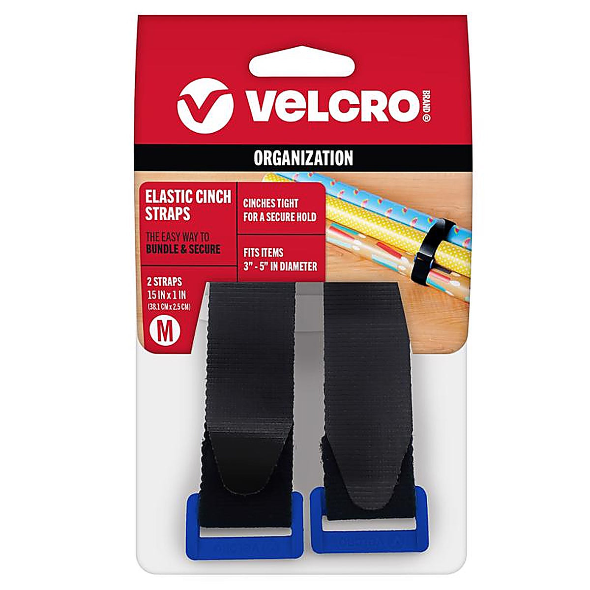 Velcro Brand - VEL-30094-USA - Medium Nylon Bundling Straps 15 In. L 2 Pack