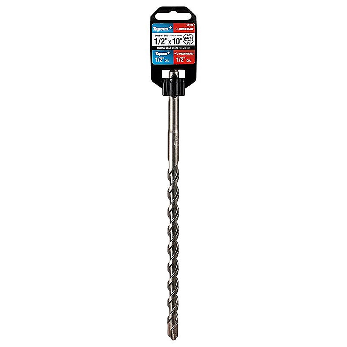 Tapcon - 11495 - 1/2 In. X 10 In. L Carbide Concrete Drill Bit Sds-Plus Shank 1 Pack