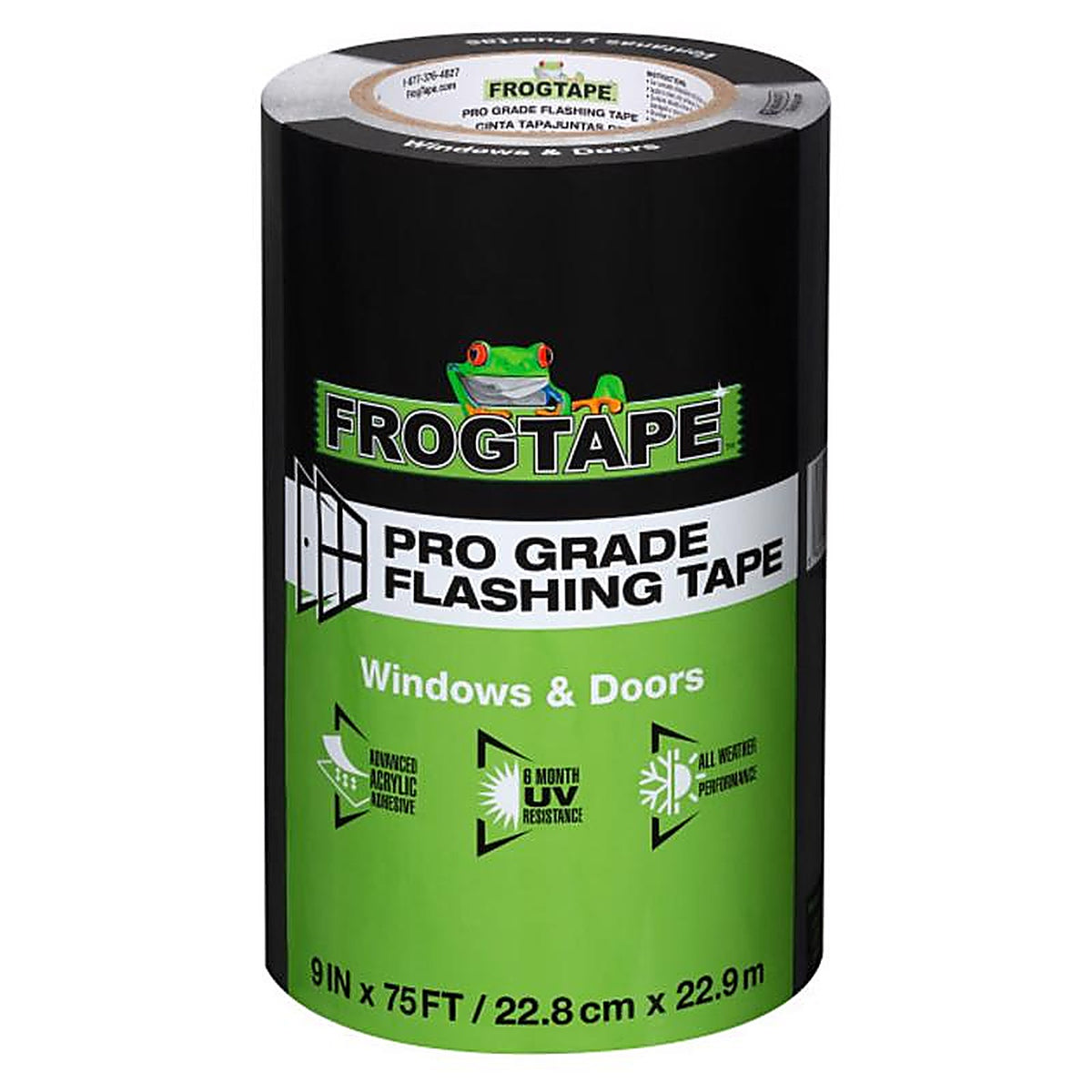 Frogtape - 105726 - Pro Grade 9 In. W X 75 Ft. L Tape Flashing Tape Black