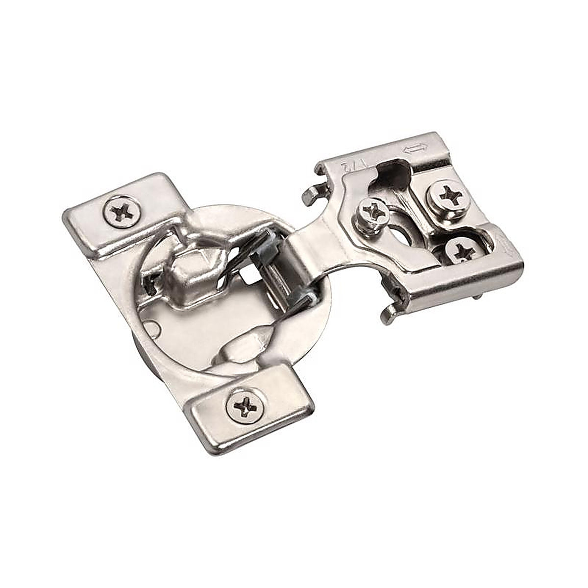 Amerock - BP9235SLFF - 1/2 In. W X 1/2 In. L Nickel Silver Steel Overlay Hinge 2 Pack