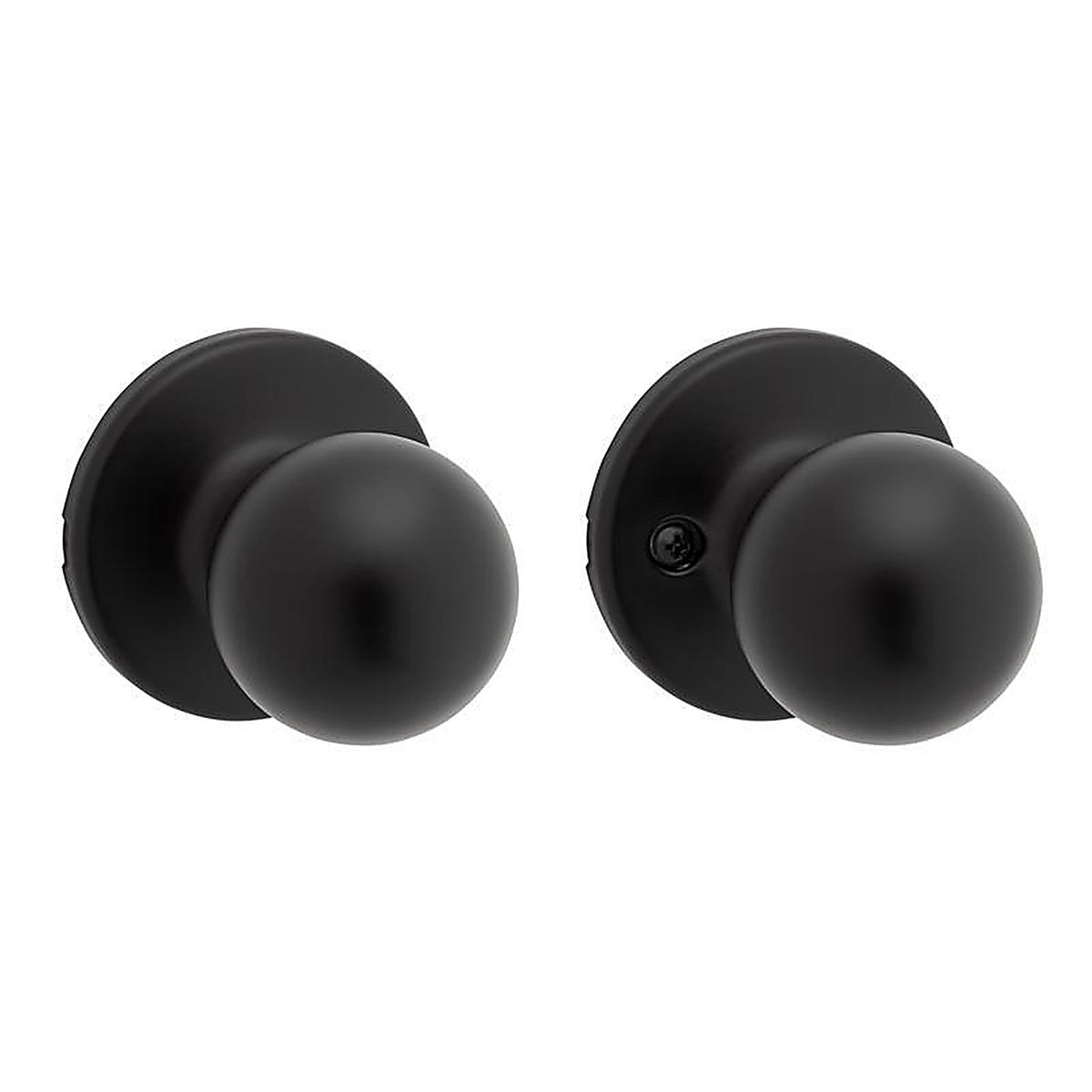 Kwikset - 92001-622 - Polo Traditional Matte Black Passage Knob 1-3/4 In.