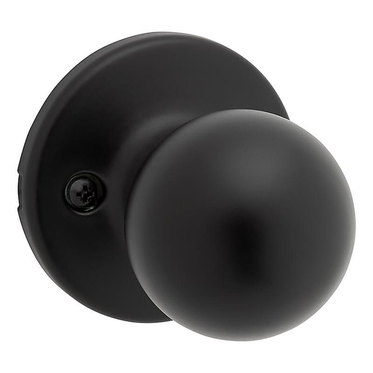 Kwikset - 94880-631 - Polo Matte Black Passage Knob 1-3/4 In.
