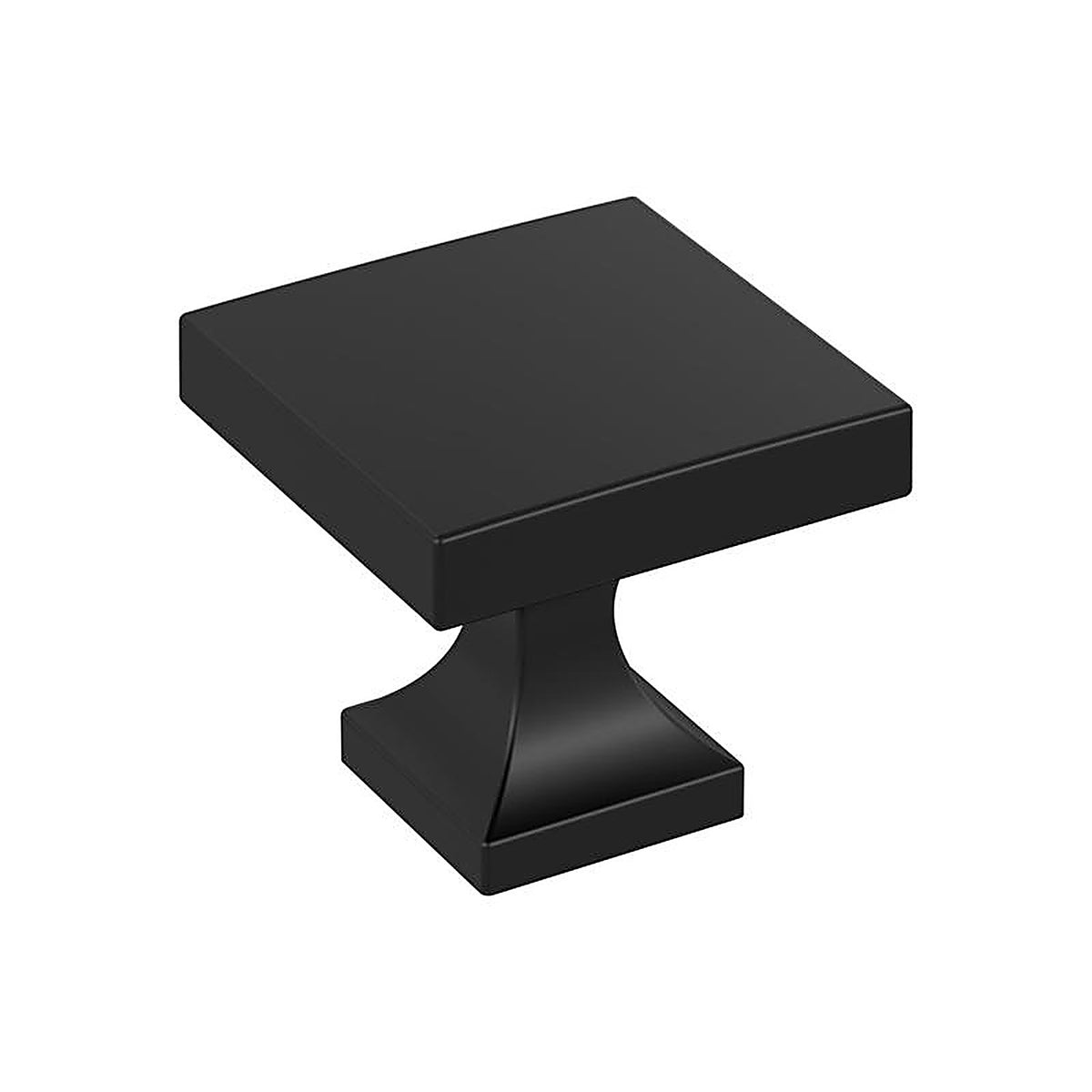 Amerock - BP37024MB - Everyday Basics Pedestal Square Cabinet Knob 1 In. Matte 1 Pack