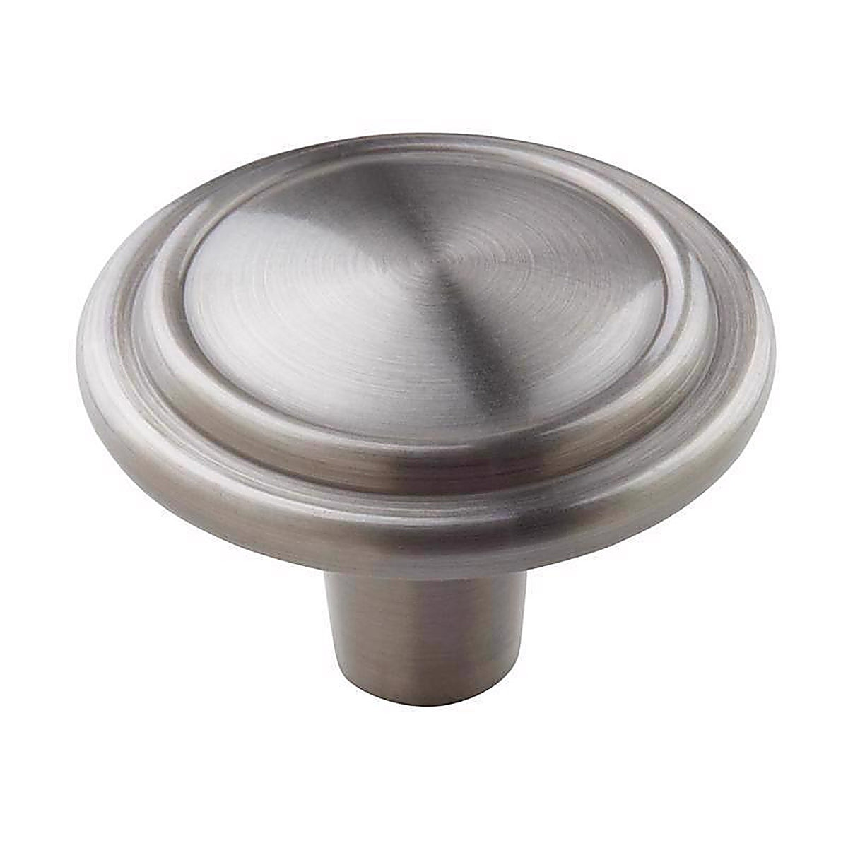 Amerock - BP29113G10 - Everyday Basics Hatfield Round Cabinet Knob 1-1/4 In. D 7/8 In. Satin Nickel 1 Pack