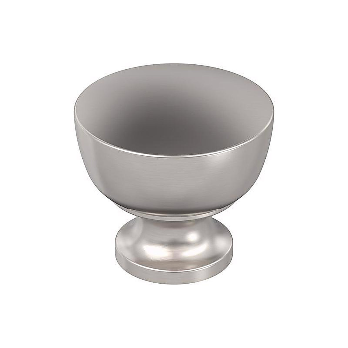 Amerock - BP37022G10 - Everyday Basics Chalice Round Cabinet Knob 1-1/4 In. D 1-1/8 In. Satin Nickel 1 Pack