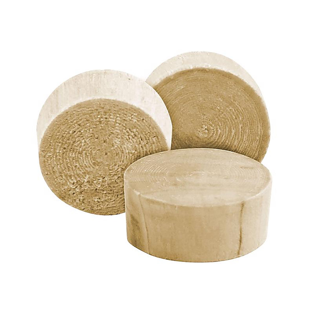 Richelieu - R77188 - Flat Birch Head Plug 1/4 In. D X 0.28 In. L 25 Pack Natural