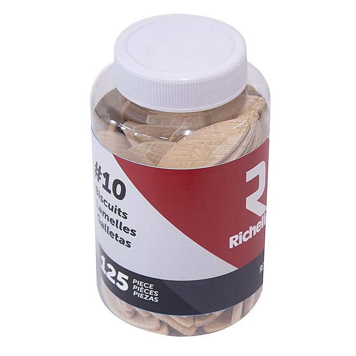 Richelieu - R77164 - Fluted Wood Plate Joining Biscuits .76 In. D X 2 In. L 125 Pack Natural