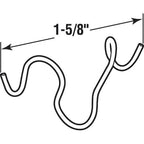 Barton Kramer - 8025C - Gray Spring Steel Rams Horn Clip 100 Pack