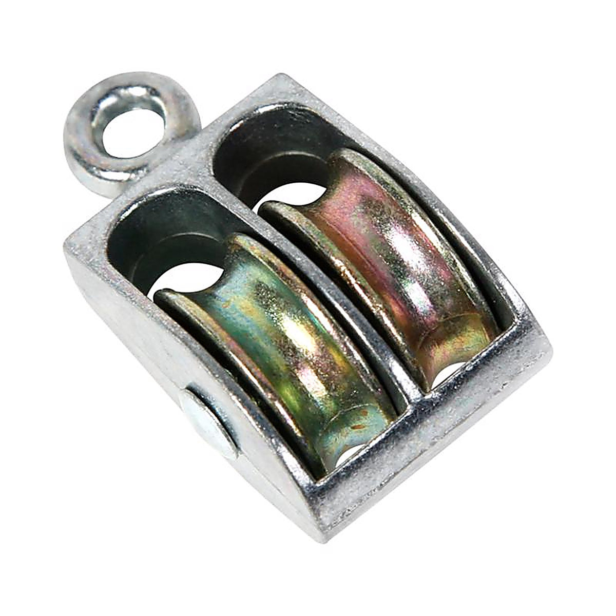 Koch - 3172593 - Industries 1 In. D Nickel Steel Rigid Eye Double Sheave Rigid Eye Pulley