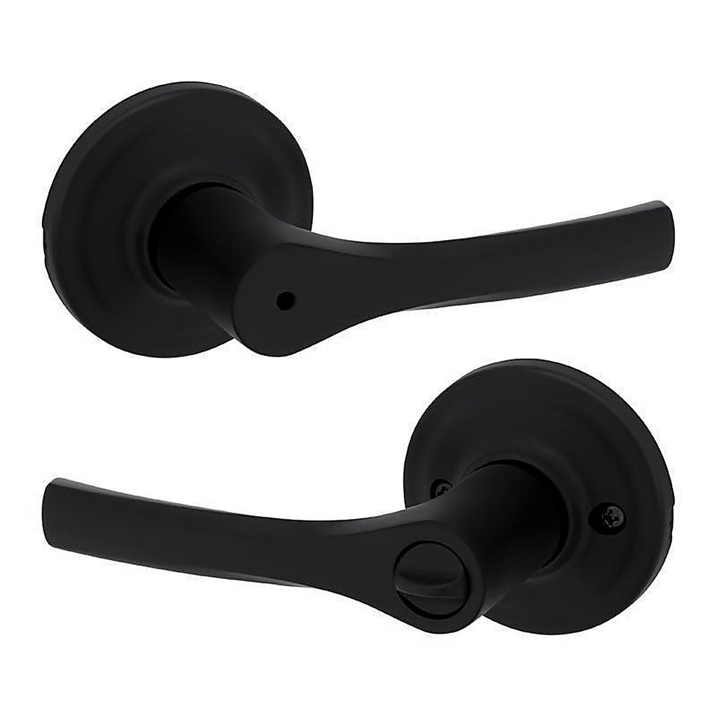 Kwikset - 93002-941 - Matte Black Privacy Lever Right or Left Handed