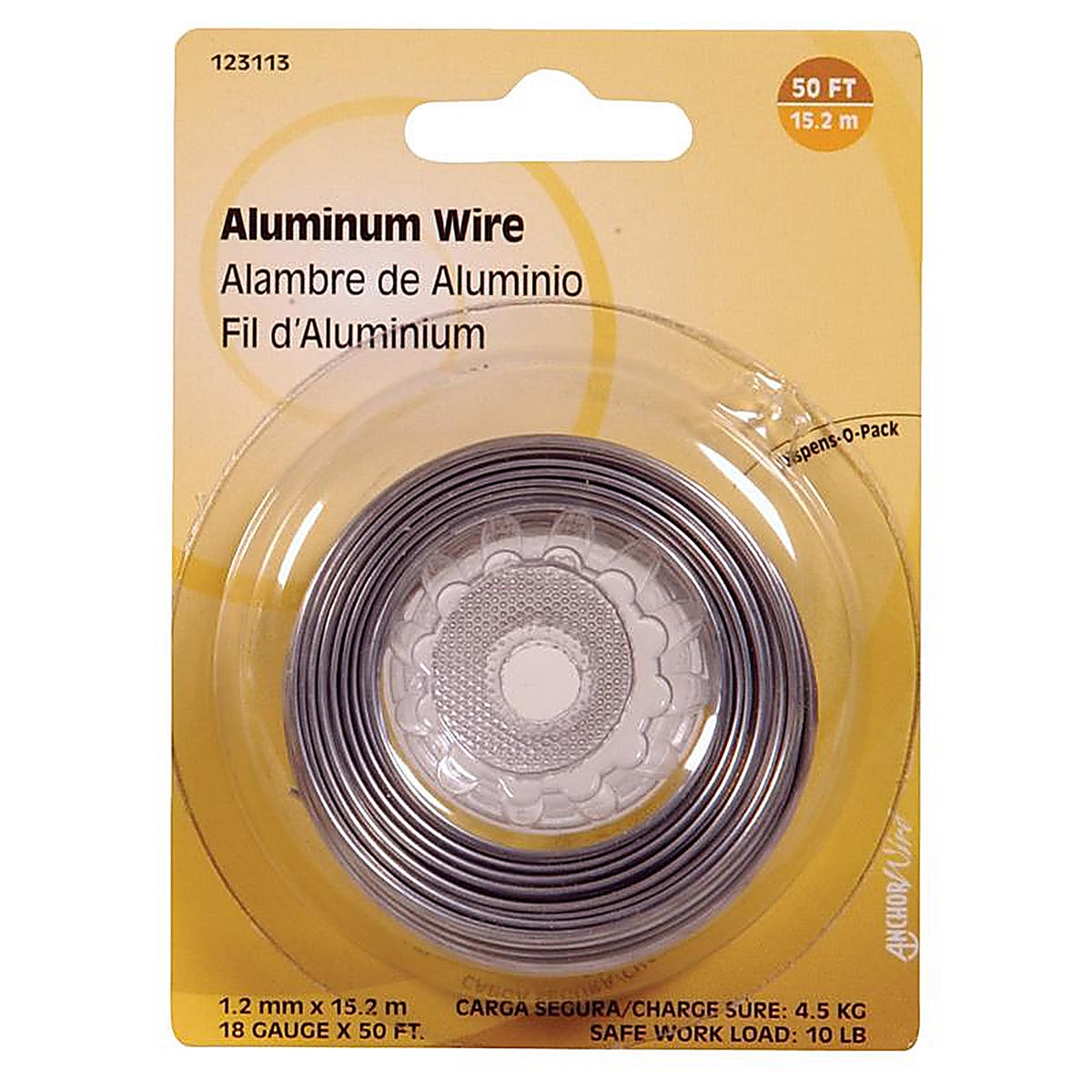 Hillman 123113-N 50 ft. L Aluminum 18 Ga. Wire