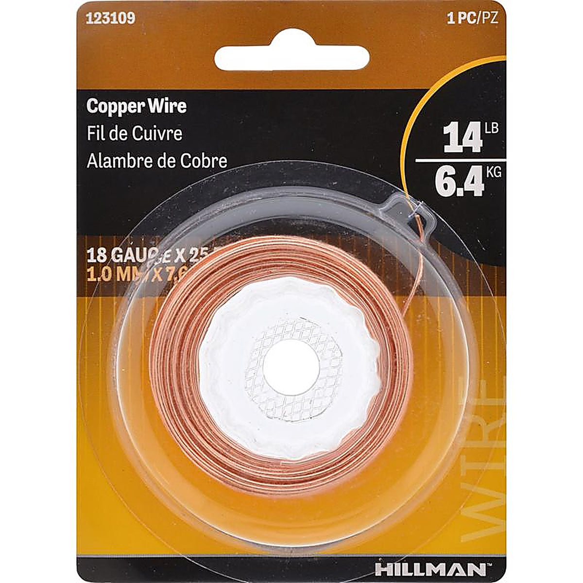 Hillman 123109-N 25 ft. L Copper 18 Ga. Wire