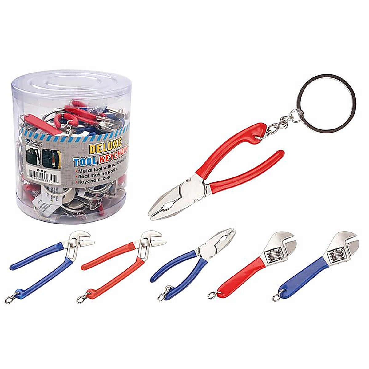 Diamond Visions - 09-3850 - Metal Assorted Tool Keychain