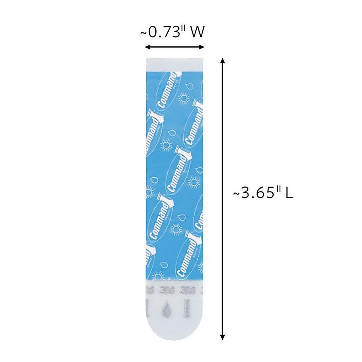 Command - 17615AWB-8ESF - Assorted Foam Refill Strips 8 Pack