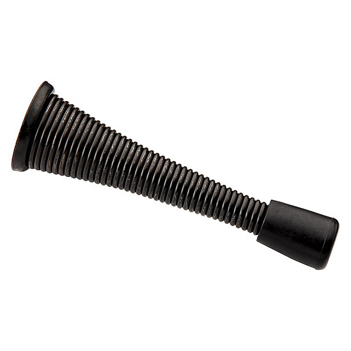 National Hardware - N830-577 - 3.12 In. L Steel Matte Black Spring Door Stop Mounts to Wall 0.93 In.