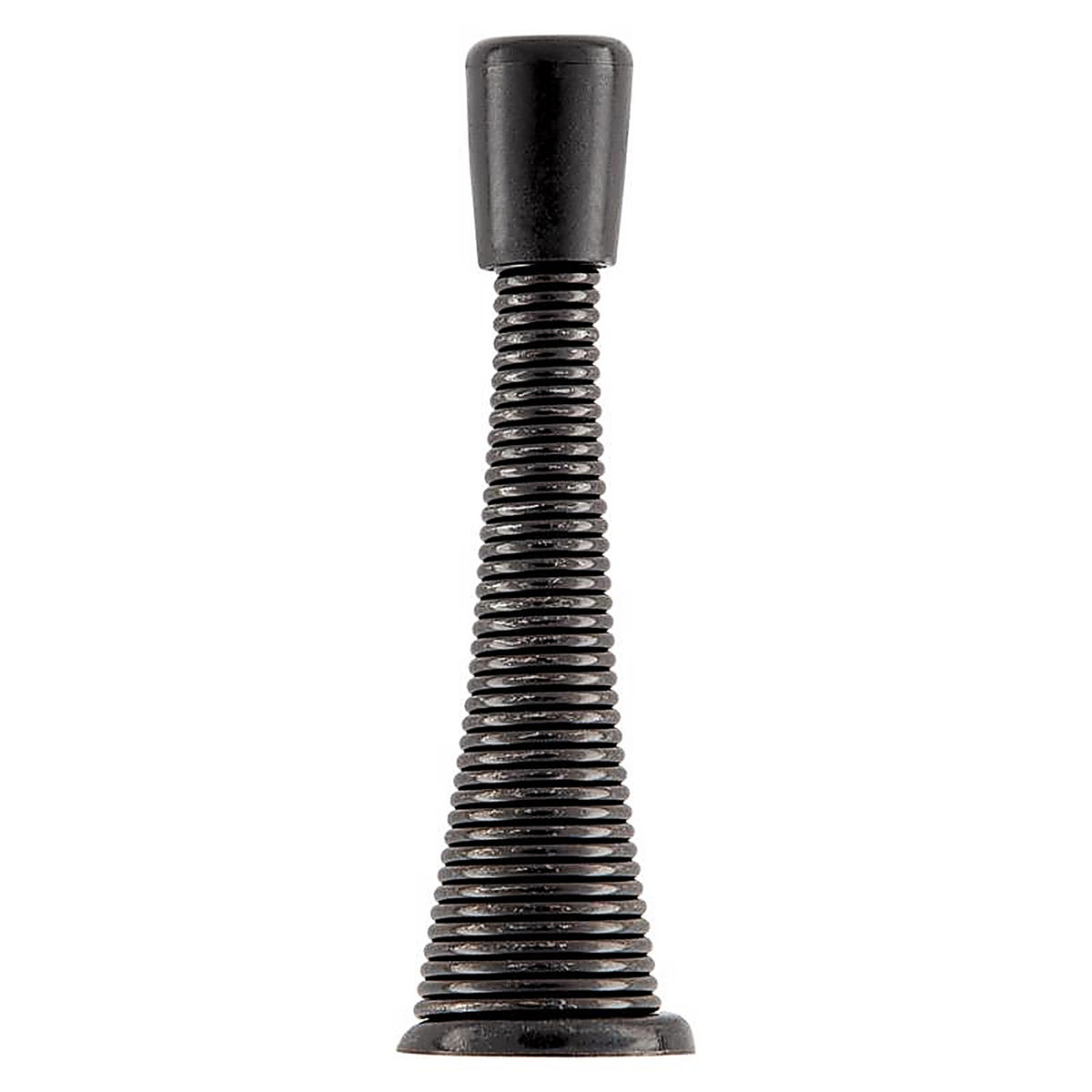National Hardware - N830-577 - 3.12 In. L Steel Matte Black Spring Door Stop Mounts to Wall 0.93 In.