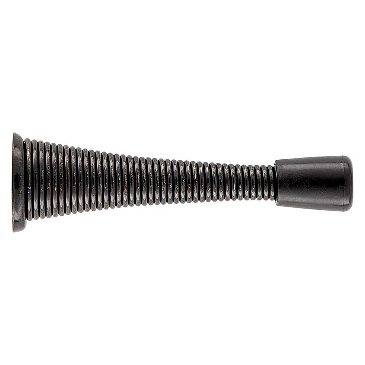 National Hardware - N830-577 - 3.12 In. L Steel Matte Black Spring Door Stop Mounts to Wall 0.93 In.