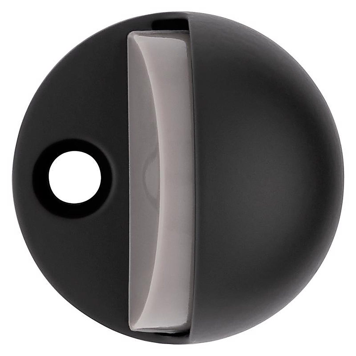 National Hardware - N830-588 - Metal Matte Black Door Stop Mounts to Floor 1.31 In.