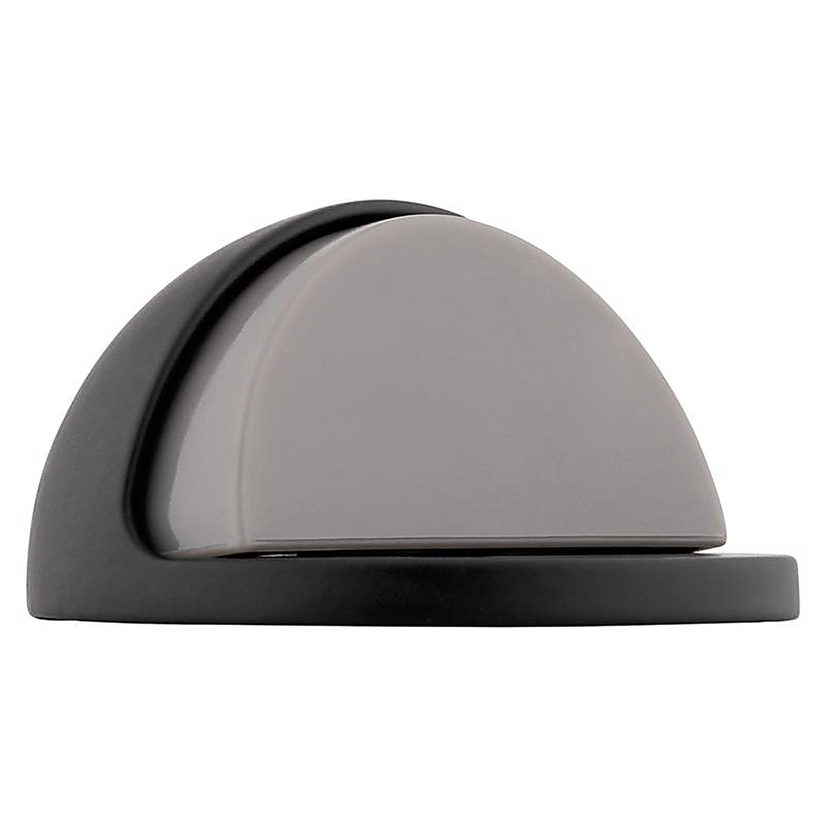 National Hardware - N830-588 - Metal Matte Black Door Stop Mounts to Floor 1.31 In.