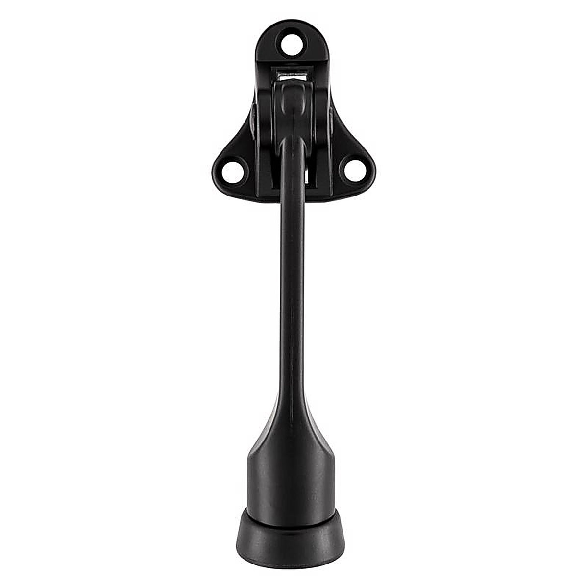 National Hardware - N830-572 - Zinc Matte Black Kick-Down Door Holder Mounts to Door 1.63 In.