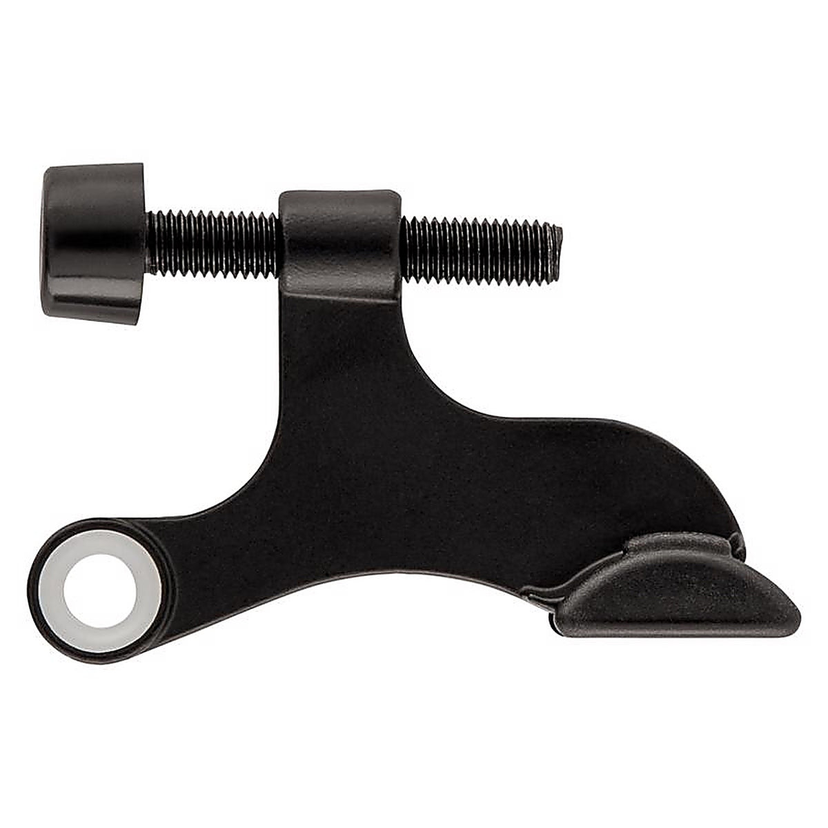 National Hardware - N830-562 - 0.65 In. W X 2.53 In. L Zinc Matte Black Hinge Pin Door Stop Mounts to Door 0.88 I
