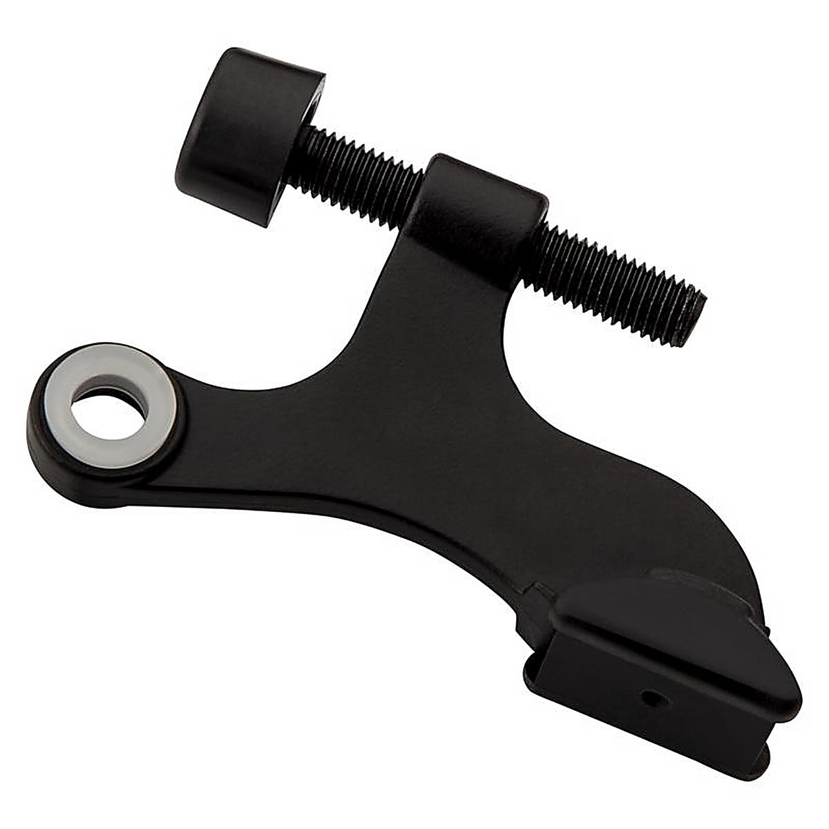 National Hardware - N830-562 - 0.65 In. W X 2.53 In. L Zinc Matte Black Hinge Pin Door Stop Mounts to Door 0.88 I