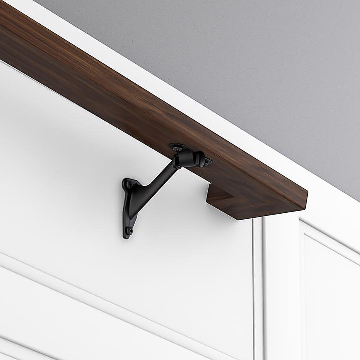 National Hardware - N830-594 - Black Steel Handrail Bracket