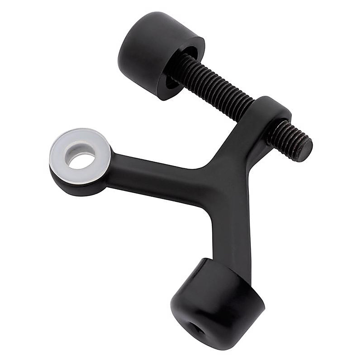 National Hardware - N830-580 - Zinc Matte Black Hinge Pin Door Stop Mounts to Door 0.63 In.