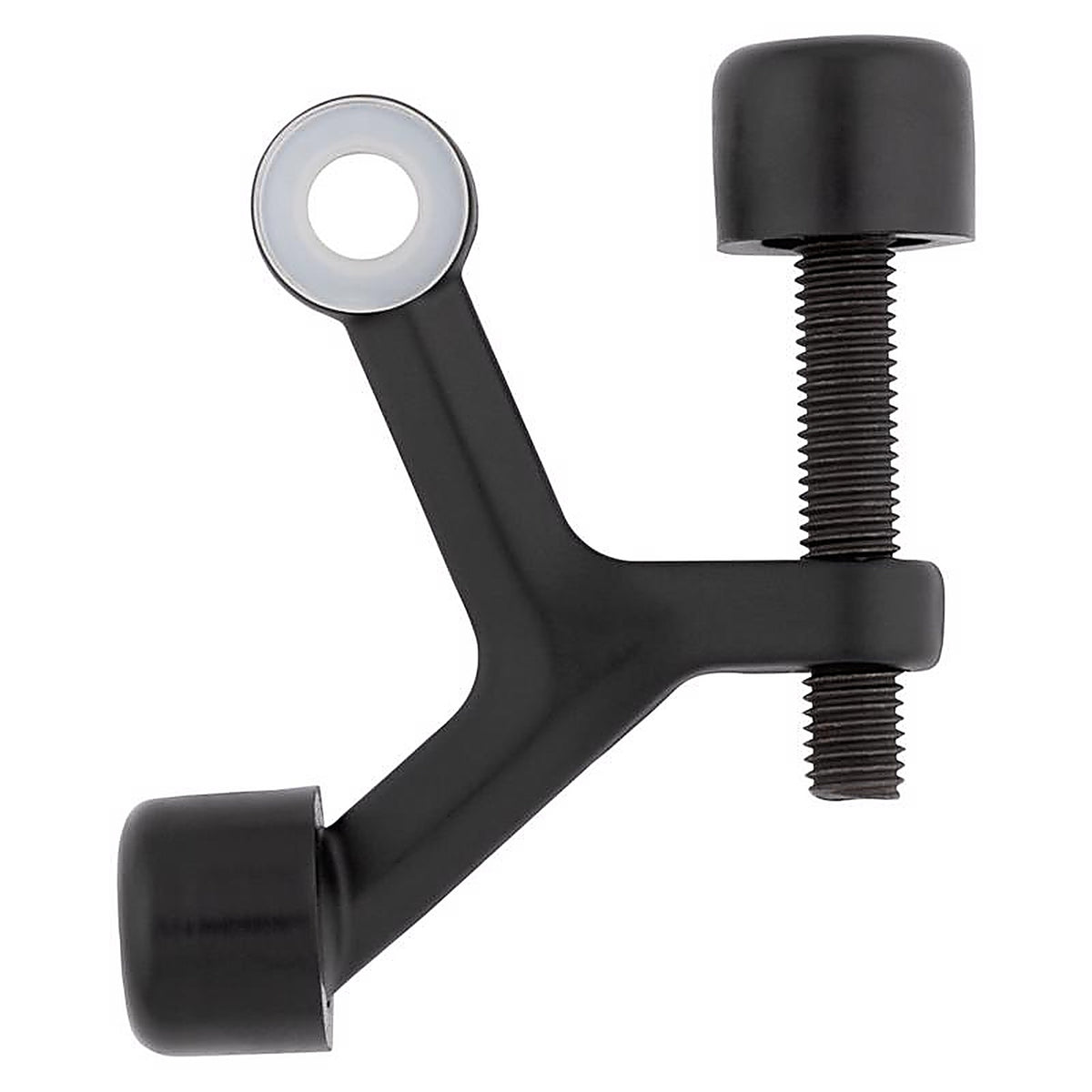 National Hardware - N830-580 - Zinc Matte Black Hinge Pin Door Stop Mounts to Door 0.63 In.