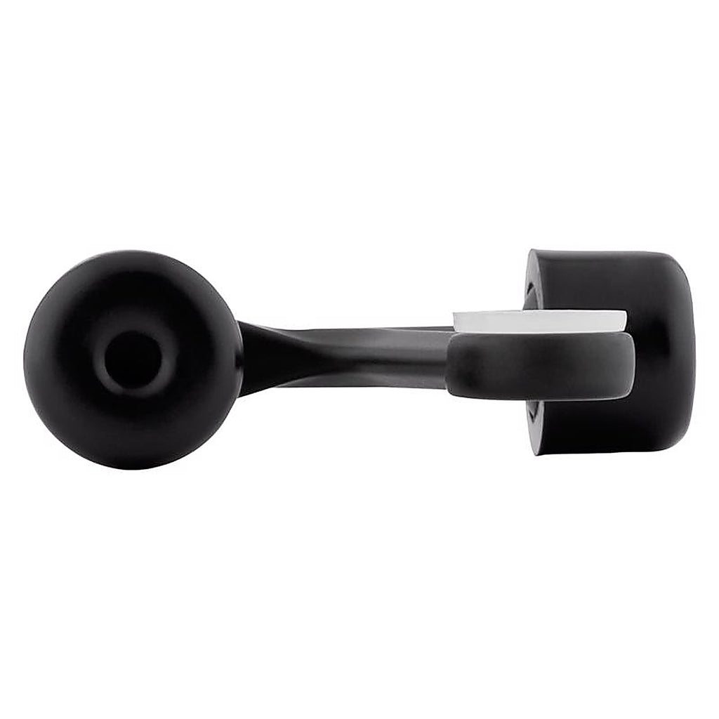 National Hardware - N830-580 - Zinc Matte Black Hinge Pin Door Stop Mounts to Door 0.63 In.