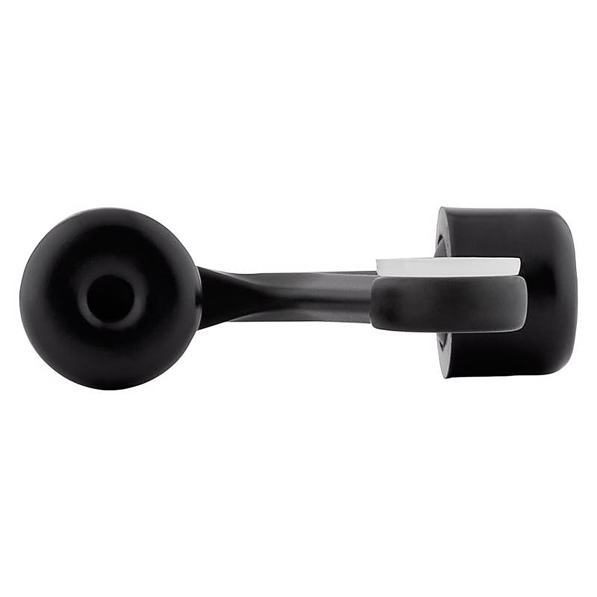 National Hardware - N830-580 - Zinc Matte Black Hinge Pin Door Stop Mounts to Door 0.63 In.