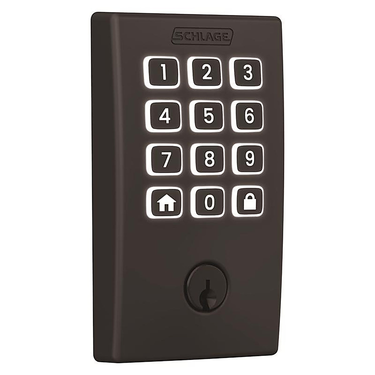 Schlage - BE459WBVCEN622 - Arrive Matte Black Steel Wi-Fi Deadbolt with Century Trim