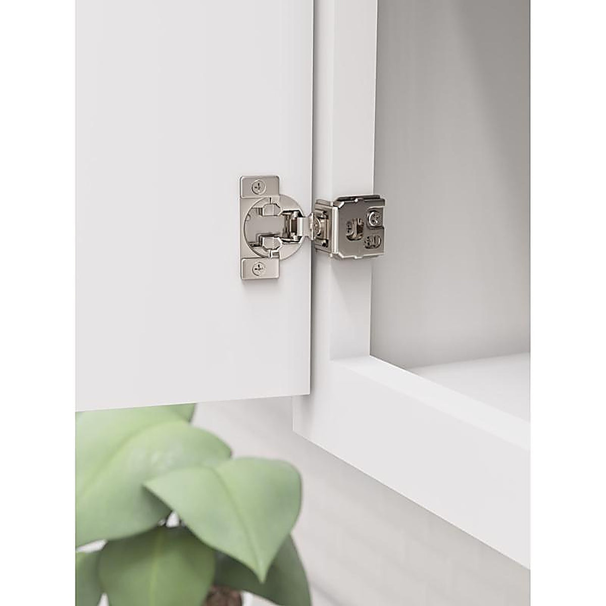 Amerock - BP9236SLFF - 1.25 In. W X 2.87 In. L Nickel Silver Steel Self-Closing Concealed Hinge 2 Pack