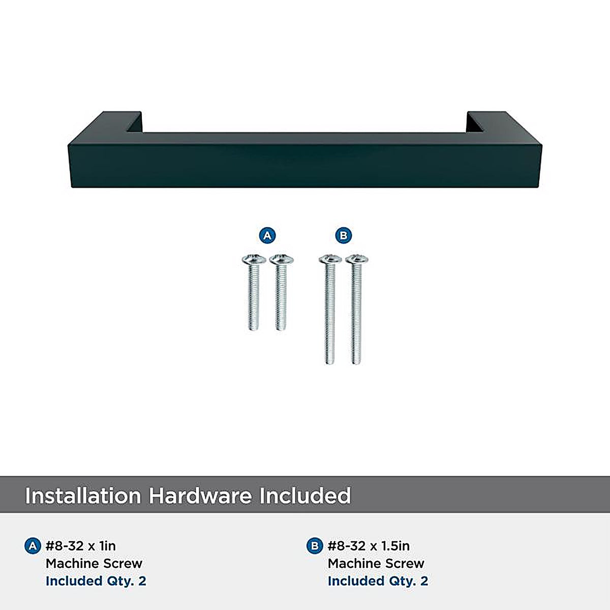 Amerock - BP36570FB - Monument Contemporary Bar Cabinet Pull 3-3/4 In. Matte Black Black 1 Pack