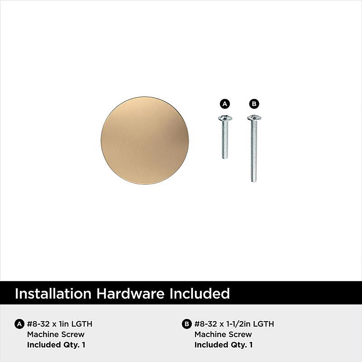 Amerock - BP37022CZ - Chalice Transitional Round Cabinet Knob 1.25 In. D 1.25 In. Champagne Bronze 1 Pack