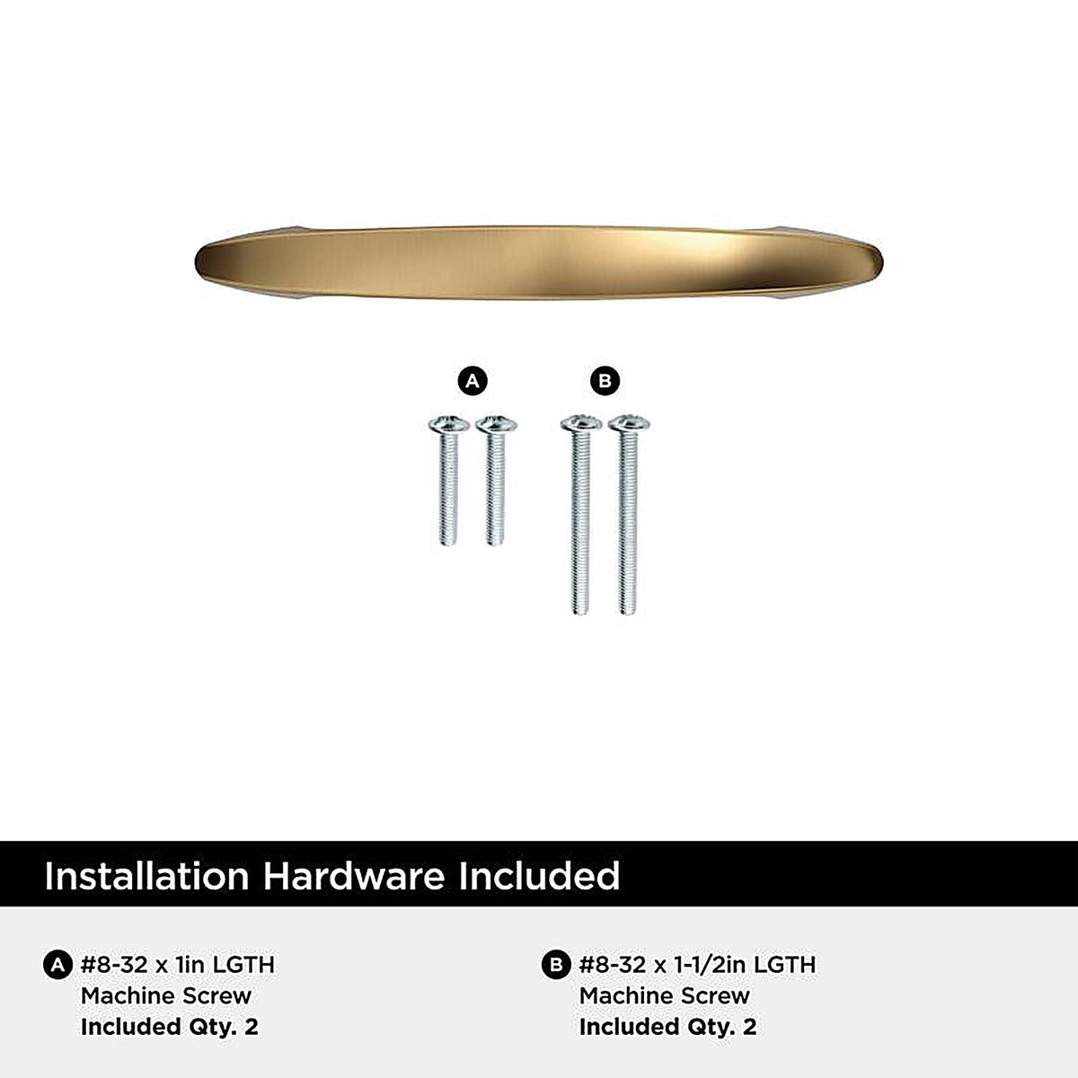 Amerock - BP37355CZ - Contemporary Arch Cabinet Pull 3 In. Champagne Bronze Gold 1 Pack